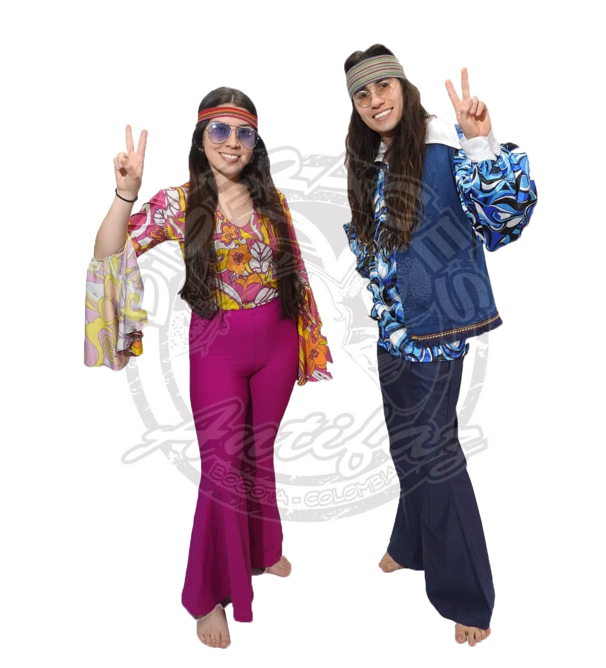 Disfraz hippies para pareja