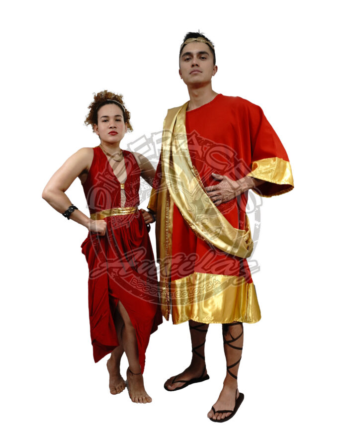 Disfraz de Dios y Dios Griega Rojo